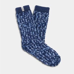 Ugg Cozy Chenille Sock Navy One Size (5-10) Super Soft Year-Round Lounge Socks